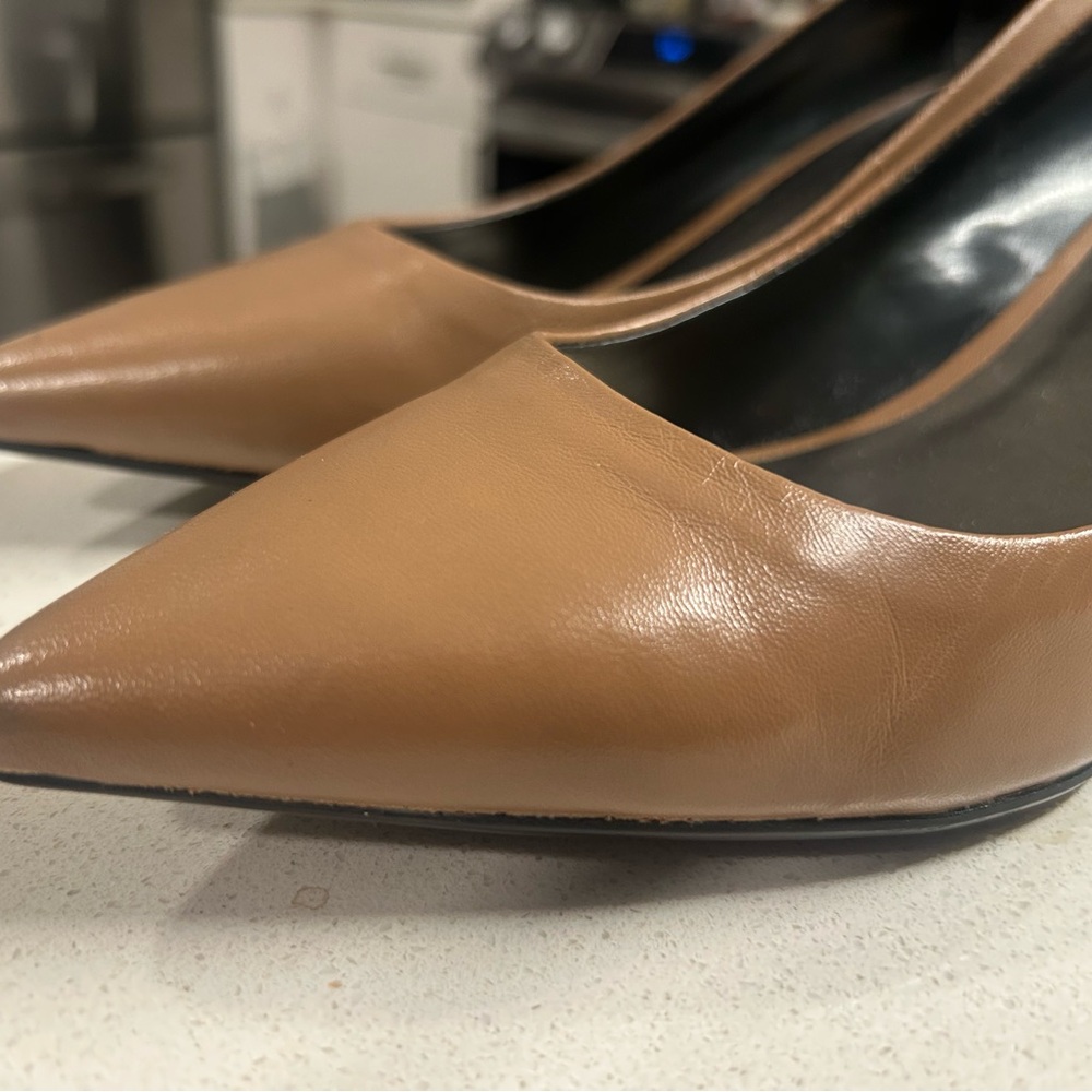 Monet Tan Heels Sleek Professional Design - Picture 3 of 9